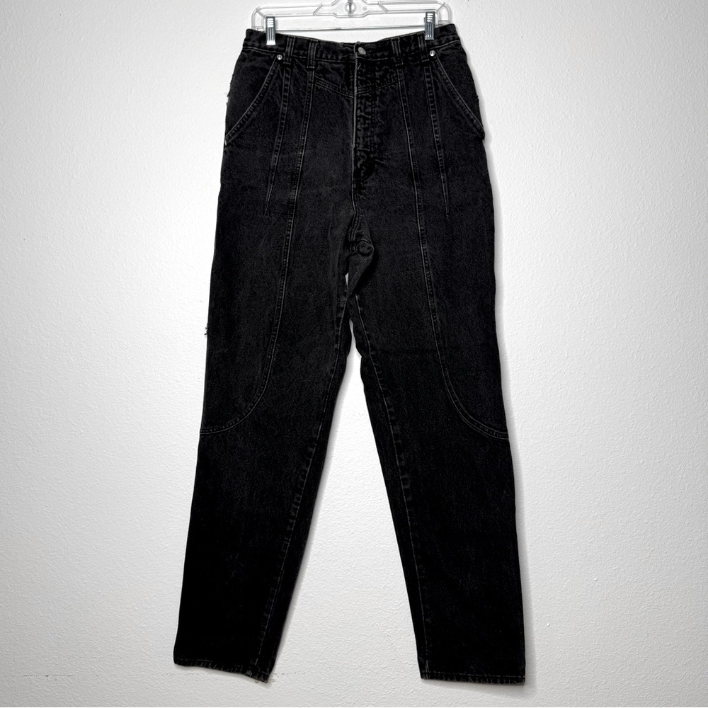 Wrangler‎ Silverlake Black High Waisted Western Denim Jeans Womens Size 15/16x36